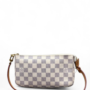 Louis Vuitton Pochette Accessories 22 Damier Azur White