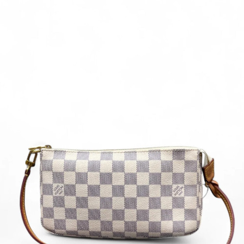 Louis Vuitton Pochette Accessories 22 Damier Azur White