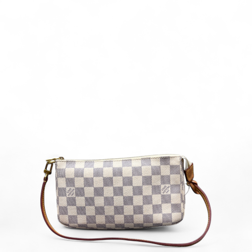 Louis Vuitton Pochette Accessories 22 Damier Azur White