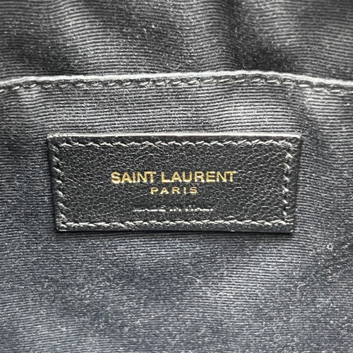 Yves Saint Laurent Camera Case Velvet Calfskin Black