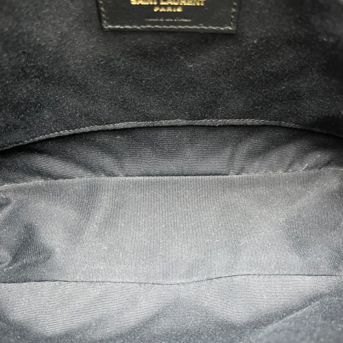 Yves Saint Laurent Camera Case Velvet Calfskin Black