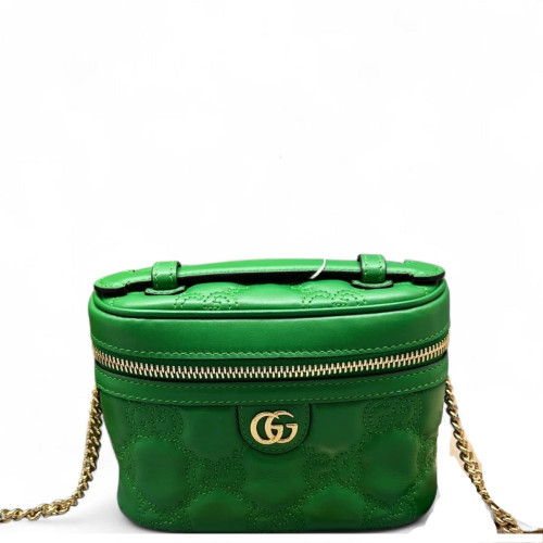 Gucci Small Vanity Case GG Supreme Monogram Green