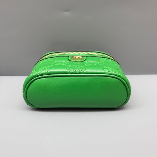 Gucci Small Vanity Case GG Supreme Monogram Green
