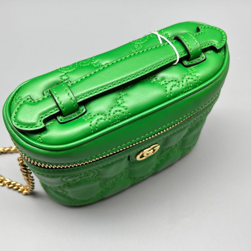 Gucci Small Vanity Case GG Supreme Monogram Green