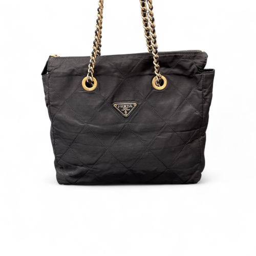 Prada Re-Edition 1995 Chaine Tote Tessuto Nylon Black