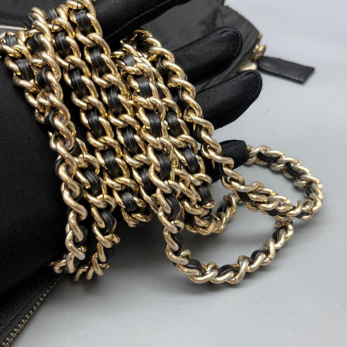 Prada Re-Edition 1995 Chaine Tote Tessuto Nylon Black