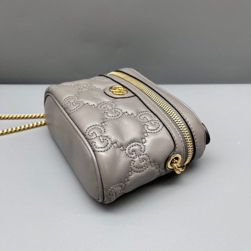 Gucci Mini Top Handle Vanity Case Guccissima Grey