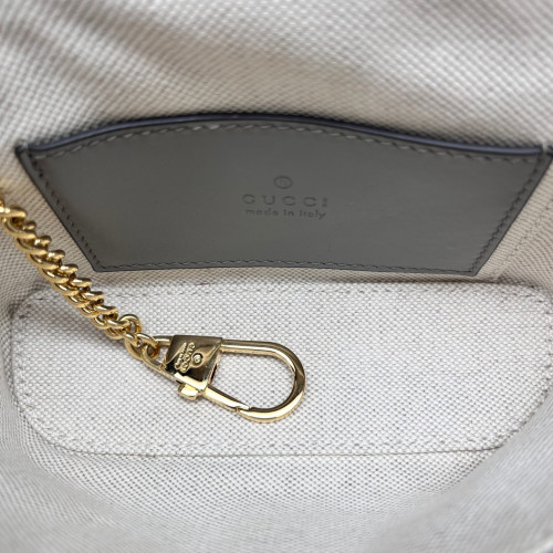 Gucci Mini Top Handle Vanity Case Guccissima Grey