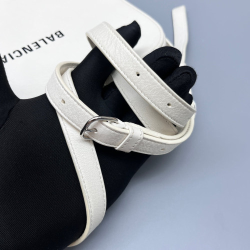 Balenciaga Camera Case Calfskin White