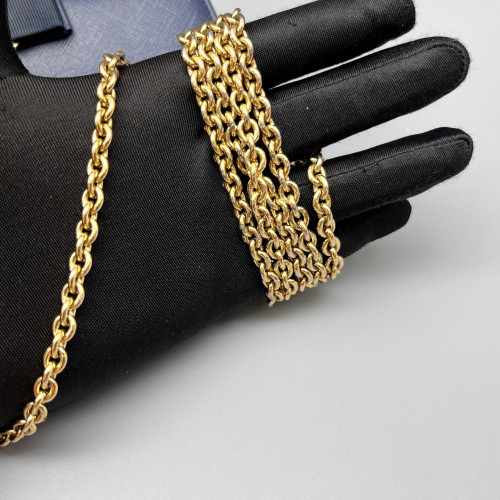 Salvatore Ferragamo Vara Bow Chain Wallet Saffiano Calfskin Dark Blue Salvatore Ferragamo Vara Bow Chain Wallet Saffiano Calfskin Dark Blue
