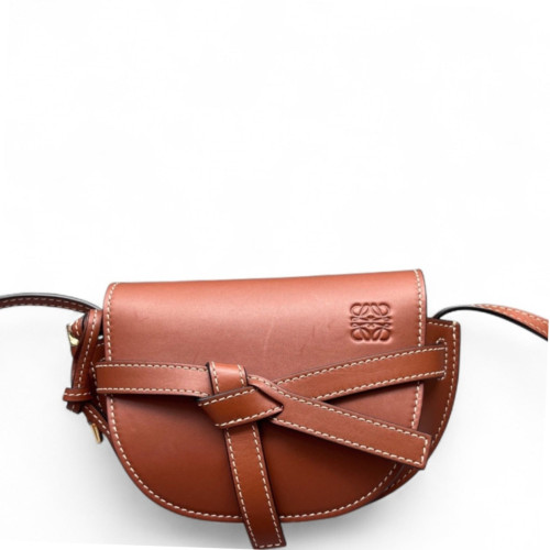 Loewe Mini Gate Calfskin Brown