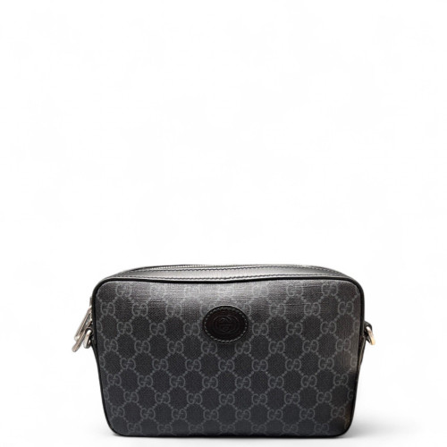 Gucci Camera Case GG Supreme Monogram Black