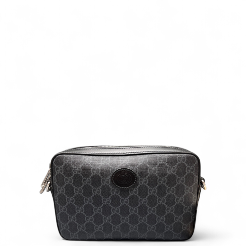 Gucci Camera Case GG Supreme Monogram Black