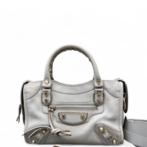 Balenciaga Mini City Calfskin Grey