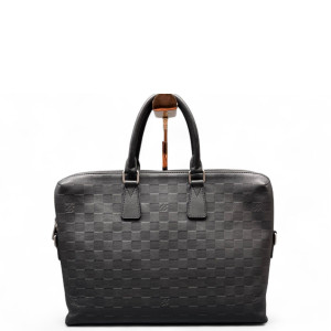 Louis Vuitton Porte Documents Jour Monogram Shadow Black