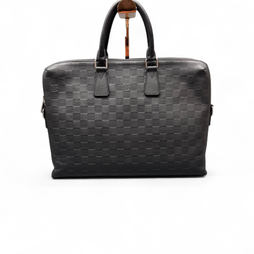 Louis Vuitton Porte Documents Jour Monogram Shadow Black