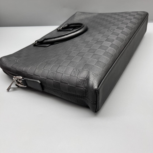 Louis Vuitton Porte Documents Jour Monogram Shadow Black
