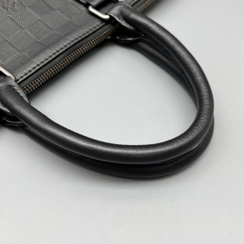 Louis Vuitton Porte Documents Jour Monogram Shadow Black