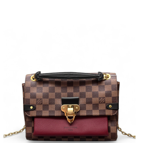 Louis Vuitton Vavin PM Damier Ebene Burgundy Brown
