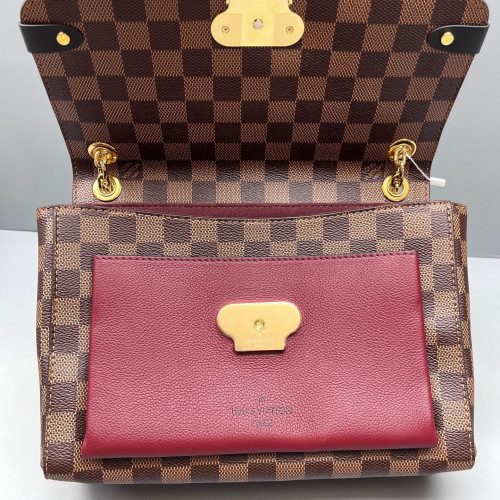Louis Vuitton Vavin PM Damier Ebene Burgundy Brown