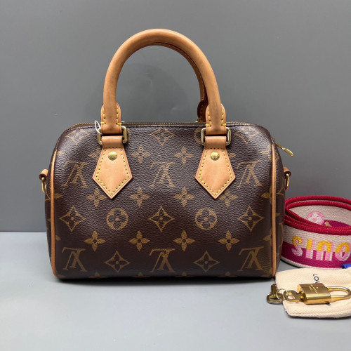 Louis Vuitton Speedy Bandouliere 20 Monogram Brown