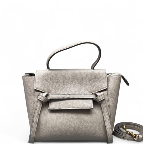 Celine Nano Belt Bag Grained Calfskin Grey