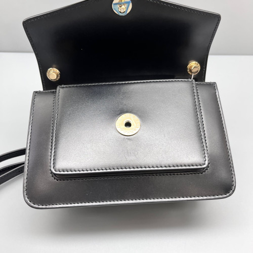Bvlgari Serpenti Forever Day-To-Night Shoulder Bag Smooth Calfskin Black