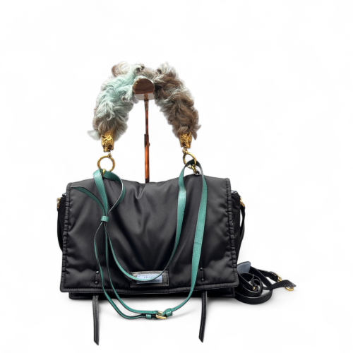 Prada Messenger Fur Re Nylon Black