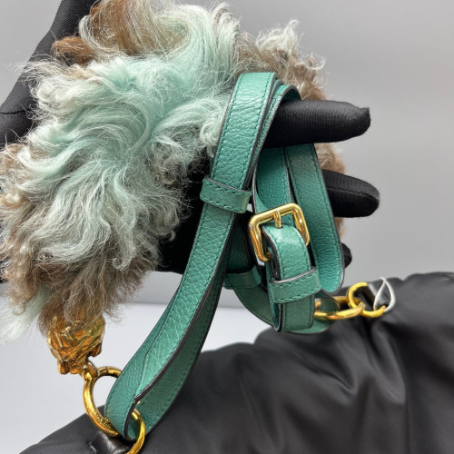 Prada Messenger Fur Re Nylon Black