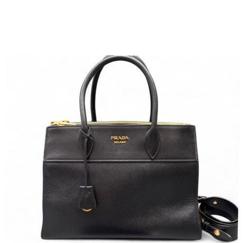 Prada Large Esplanade Saffiano Calfskin Black
