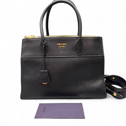 Prada Large Esplanade Saffiano Calfskin Black
