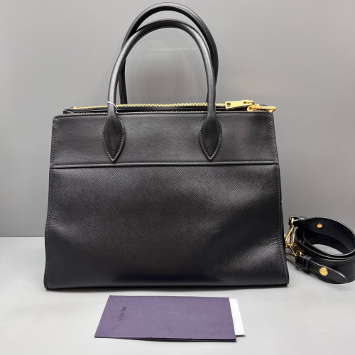 Prada Large Esplanade Saffiano Calfskin Black