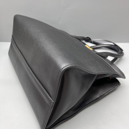 Prada Large Esplanade Saffiano Calfskin Black