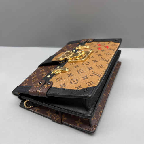 Louis Vuitton Trunk Clutch Reverse Monogram Brown