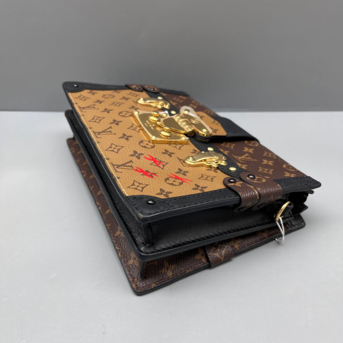 Louis Vuitton Trunk Clutch Reverse Monogram Brown