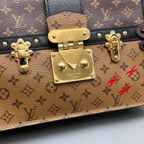 Louis Vuitton Trunk Clutch Reverse Monogram Brown