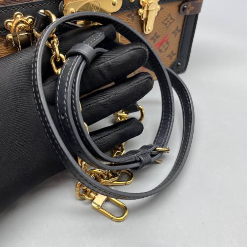 Louis Vuitton Trunk Clutch Reverse Monogram Brown