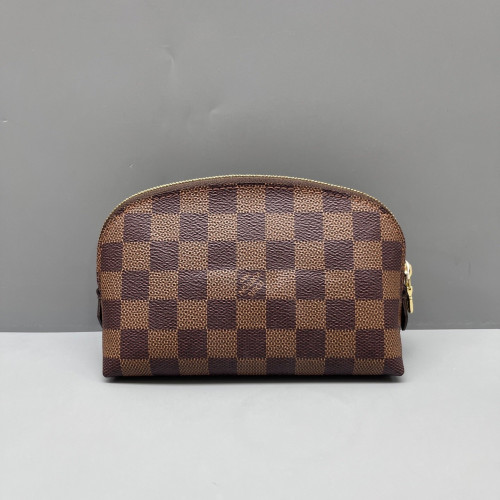 Louis Vuitton Cosmetic Pouch Damier Ebene Brown