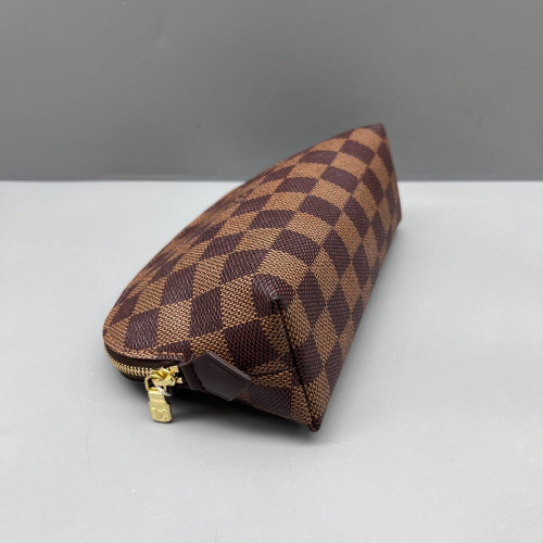 Louis Vuitton Cosmetic Pouch Damier Ebene Brown