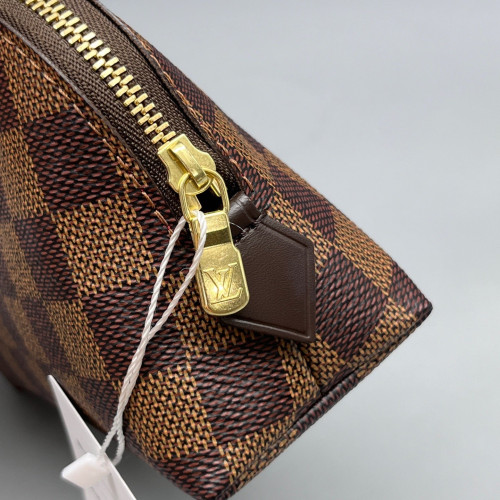 Louis Vuitton Cosmetic Pouch Damier Ebene Brown