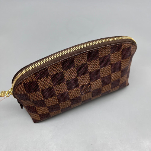 Louis Vuitton Cosmetic Pouch Damier Ebene Brown
