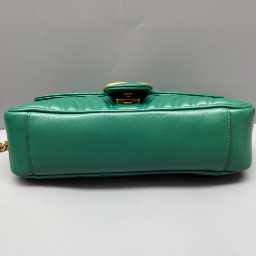 Gucci Matelasse Small GG Marmont Calfskin Green