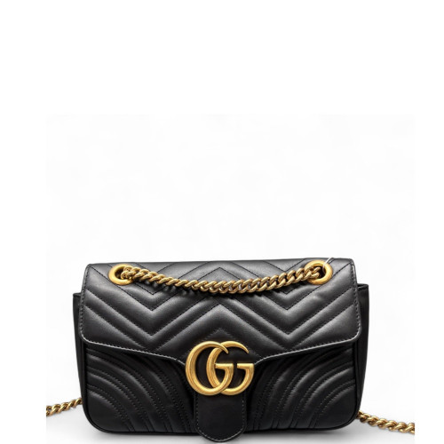Gucci Matelasse Small GG Marmont Calfskin Black