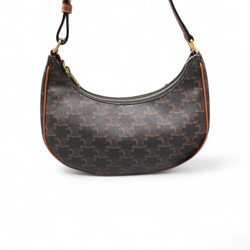 Celine Medium Ava Shoulder Bag Triomphe Brown Black