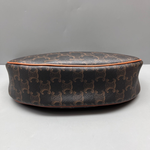 Celine Medium Ava Shoulder Bag Triomphe Brown Black