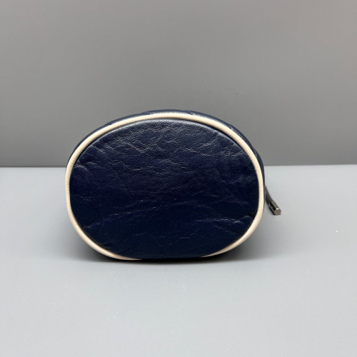 Gucci Matelasse Mini GG Marmont Bucket Bag Calfskin Blue