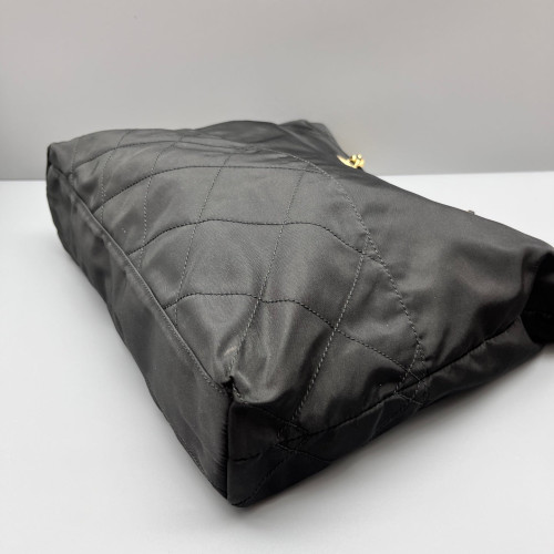 Prada Chain Hobo Nylon Black