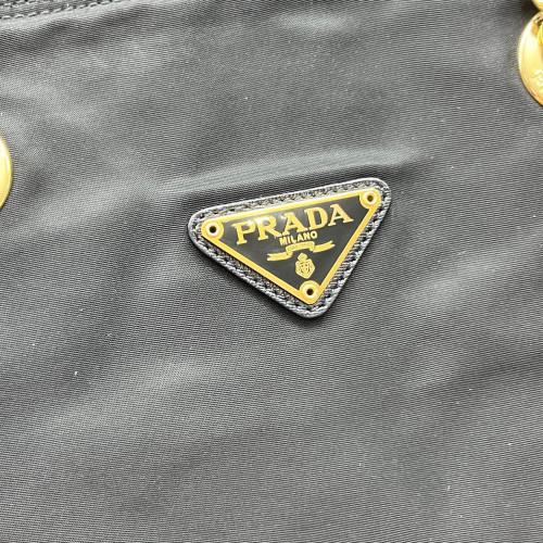 Prada Chain Hobo Nylon Black