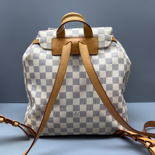 Louis Vuitton Sperone Backpack Damier Azur White