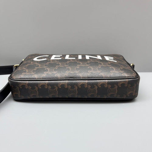 Celine Camera Case Triomphe Brown Black
